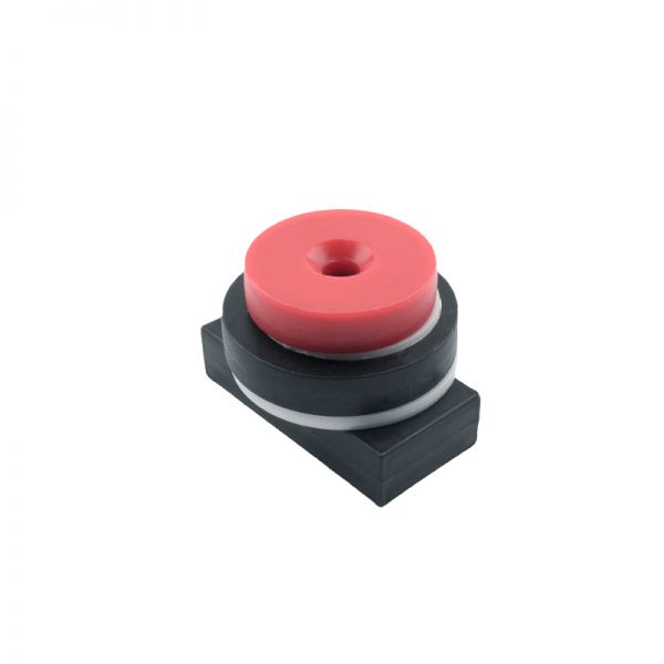 Strong magnetic neodymium Plastic coated magnet square round magnet with screw countersunk hole