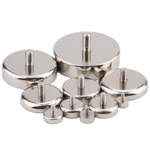 External Thread Countersunk Hole Pot Magnets Strong Neodymium Pot Magnets Pot for Sale