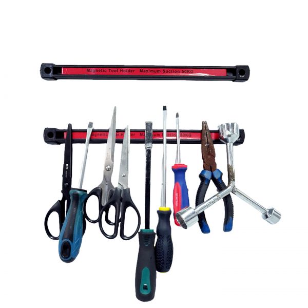 Two Side Permanent Magnetic Tool Holder Knife Strip Tool Organizer Storage Rack for Hardware Storage