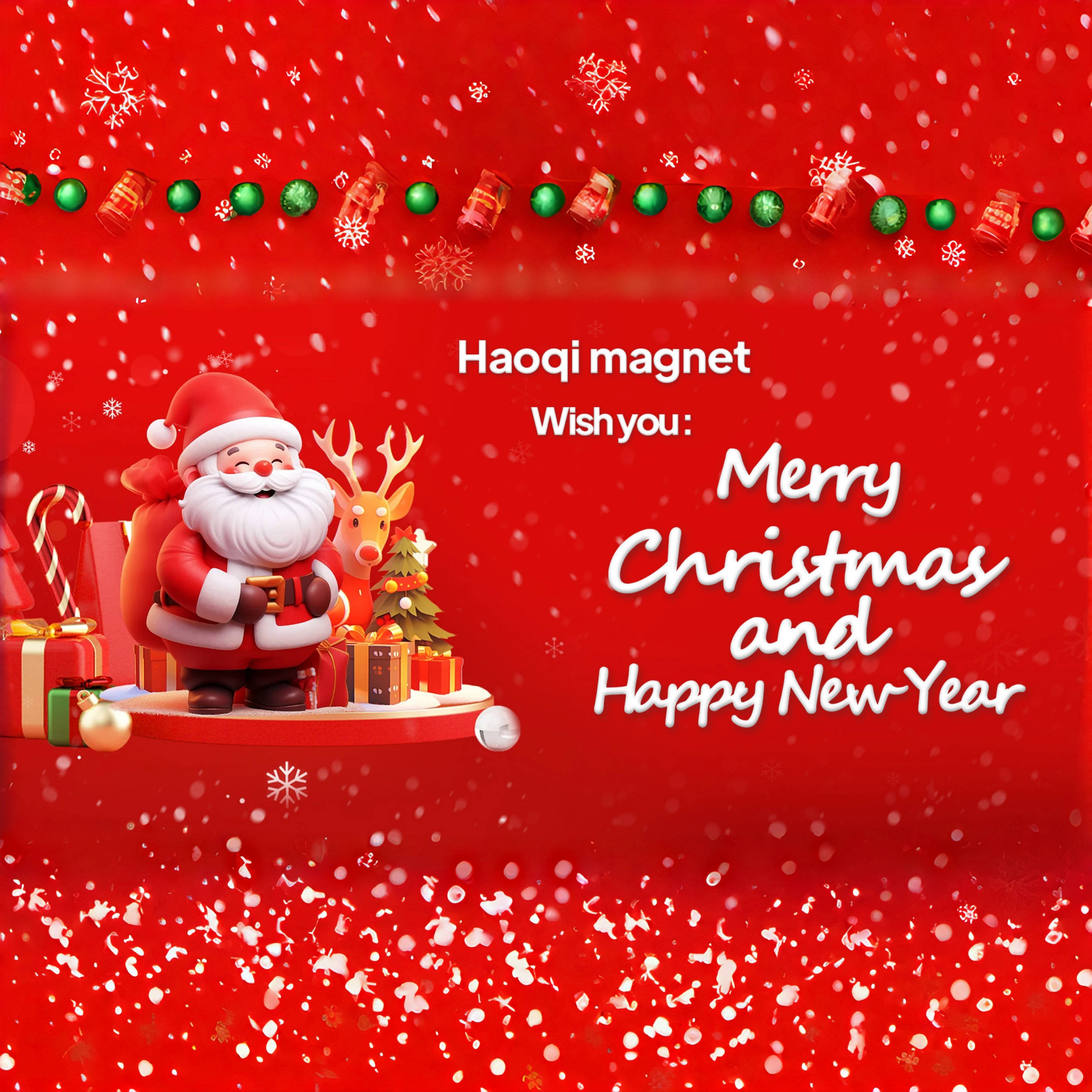 Haoqi Magnet Wish You Merry Christmas and Happy New Year!