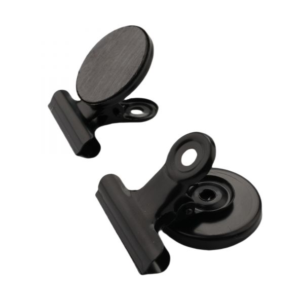 30mm Black Color Heavy Duty Metal Magnetic Clips For Home Office Teaching Whiteboard
