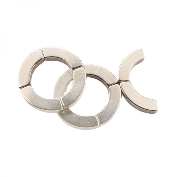 AR11*R7*3 Wholesale Strong Magnetic Arc Sector Nickel Plated N35 Neodymium Magnet