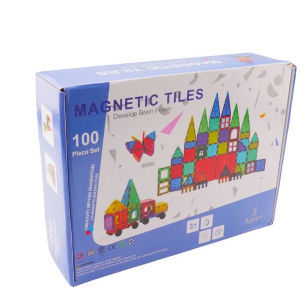 ABS Magnet Toys 60pcs 100pcs 120pcs Cheap Price Colorful Magnetic Building Tiles
