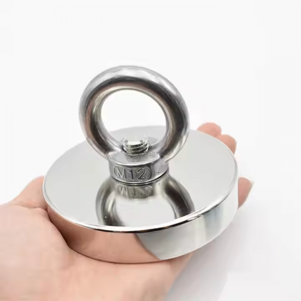 Strong Neodymium Magnet Single Side Search Magnetic Hook D60*15mm Super Power Salvage Fishing Magnet Cup Holder Permanent